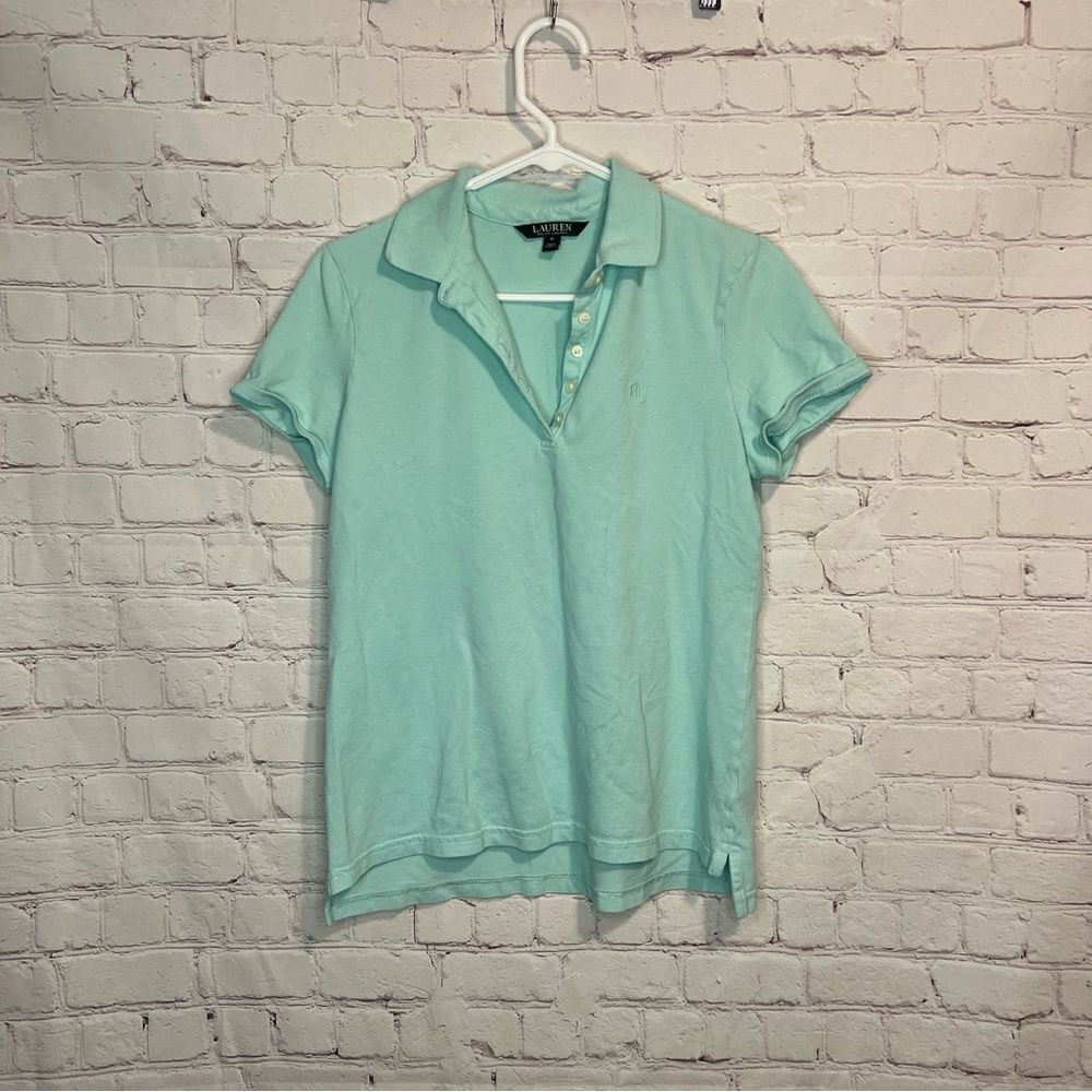Lauren Ralph Lauren Light Blue Polo size Medium Women’s
